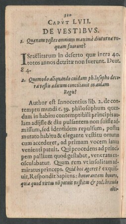 Caput LVII. De Vestibus..