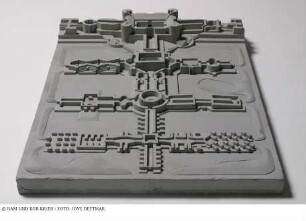 Stuttgart und seine Entwicklungsachsen - Modell 3 (Maquette de la ville ideale)