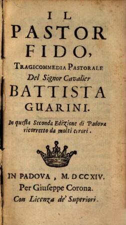 Il pastor fido