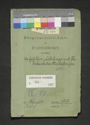 Gesellen-, Lehrlings- und Fabrikarbeiter-Verhältnisse