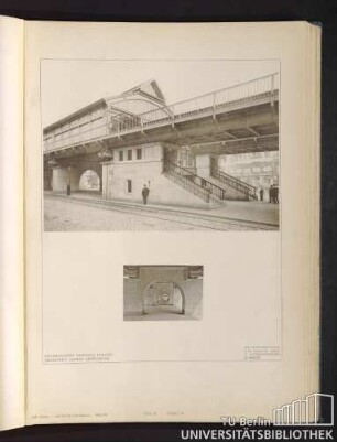 Teil IV. Tafel 29. Hochbahn Danziger Strasse. Architekt: Alfred Grenander.