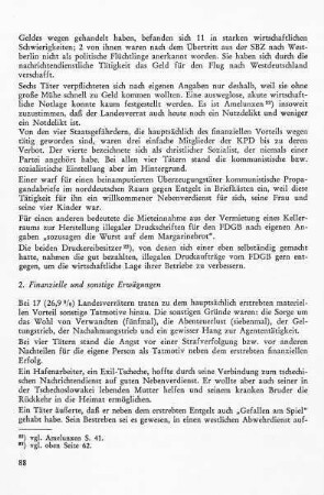 2. Finanzielle und sonstige Erwägungen