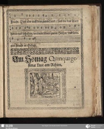 Am Sontag Quinquagesimae Luce am Achten