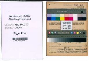 Entnazifizierung Erna Figge, geb. 15.12.1903 (Kauffrau)