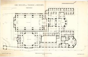 Hocheder, Karl; München; Müller´sches Volksbad - Grundriss EG