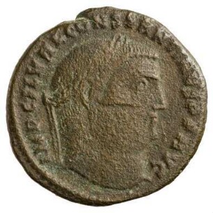Münze, Follis, Aes 2, 313 - 315 n. Chr.