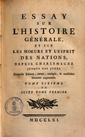Collection complette des oeuvres de Mr. de Voltaire, 16