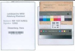 Entnazifizierung Hans Diesenberg , geb. 24.08.1912 (Studienrat)
