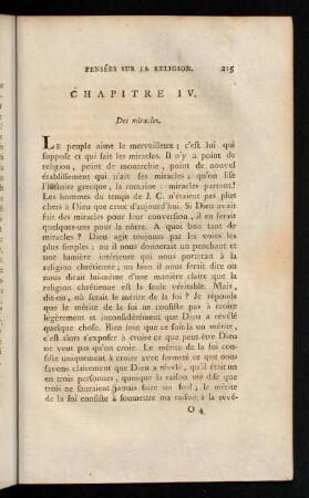 215-229, Chapitre IV. Des miracles.