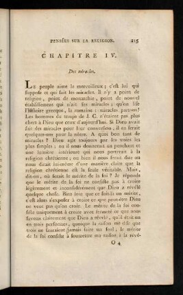 215-229, Chapitre IV. Des miracles.