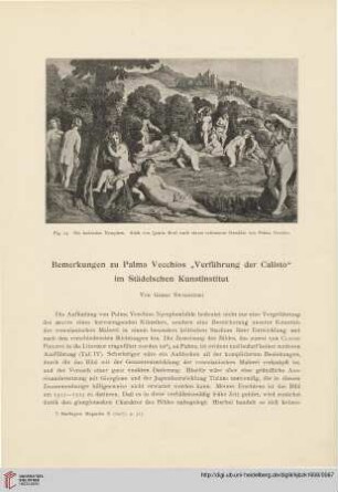 2: Bemerkungen zu Palma Vecchios "Verführung der Calisto" im Städelschen Kunstinstitut