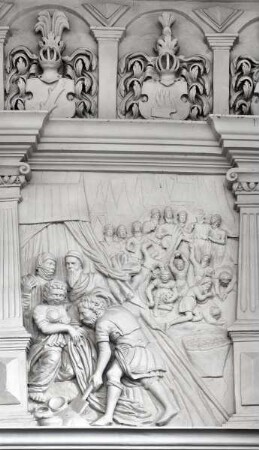 Stuckreliefs mit biblischen Szenen — Relief