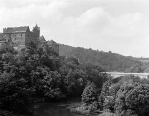 Elbogen, Schloss : Elbogen (Loket/Tschechische Republik). Blick zum Schloss