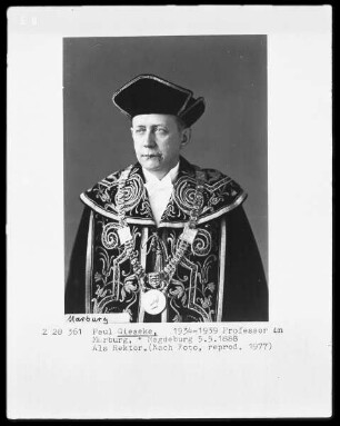 Paul Gieseke (1888-1967), 1934-1939 Professor der Rechte in Marburg