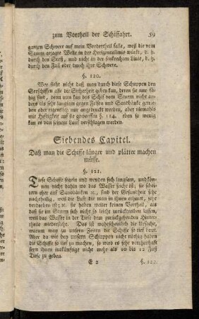 59-61, Siebendes Capitel (§ 121 - 126)
