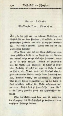 Neunter Abschnitt. Wasserstoff mit Phosphor