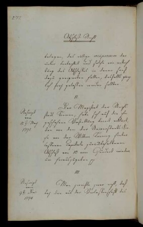 Herausgabe des Abschoß der Witwe Loening durch die Reichsstadt Bremen.
