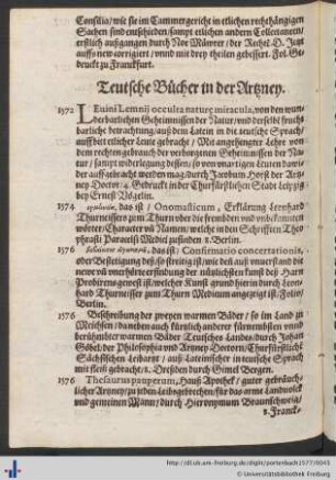 Teutsche Bücher in der Artzney.