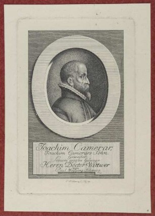 Bildnis des Joachim Camerar (1566-1642)