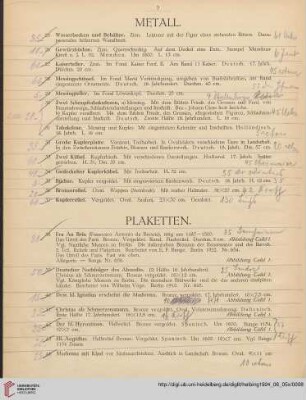 Metall (Nr. 25-37)