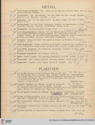 Metall (Nr. 25-37)