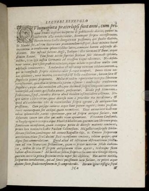 Lectori Benevolo