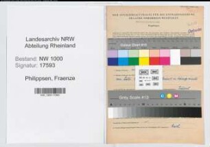 Entnazifizierung Fraenze Philippsen, geb. 31.05.1904 ()