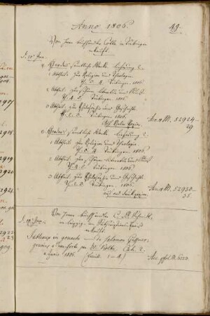 Von Herrn Buchhändler Cotta in Tübingen erkauft. - Von Herrn Buchhändler C. B. Schmidt, in Leipzig, im Subscriptions-Preiß erkauft.