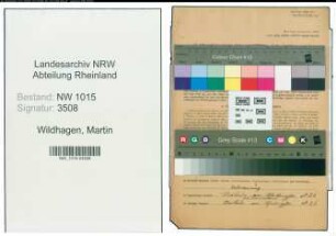 Entnazifizierung Martin Wildhagen , geb. 30.04.1904 (Sportlehrer)
