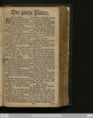 Der gantze Psalter.