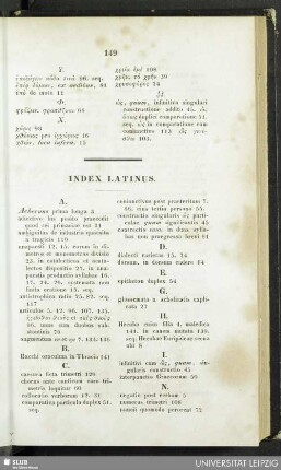 Index latinus