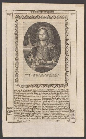 Porträt Ludwig XIV., König von Frankreich (1638-1715)