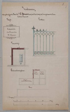 Berlin-Kreuzberg: Kirchhof der Jerusalems- und Neuen Kirche, Erbbegräbnis der Familie W. Maurer