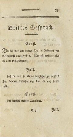 Drittes Gespräch