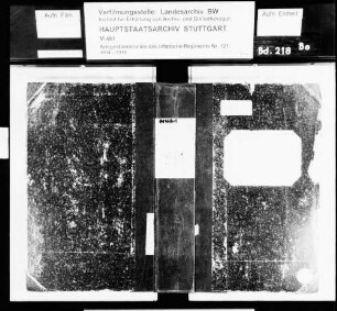 Kriegsstammrolle des 1. Landsturm-Rekrutendepots Nr.121