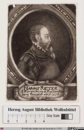 Bildnis Hanns Rieter (von Kornburg u. Kalbensteinberg) (II)