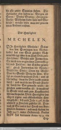 Die Herrligkeit Mechelen