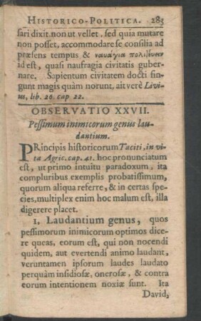 Observatio XXVII.