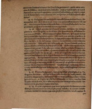 Synopsis doctrinae affectuum