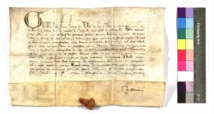 Papst Gregors XI. Konformation sämtlicher Privilegien und Freiheiten des Klosters Comburg