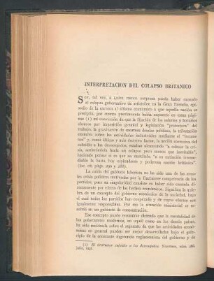 Interpretación del colapso británico