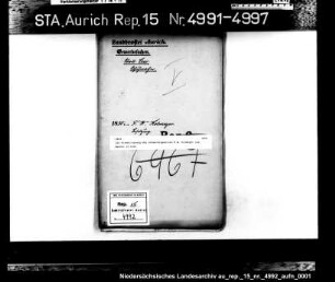 Die Niederlassung des Schustergesellen F.W. Kolmeyer aus Weener in Leer
