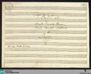 Trios - Mus. Hs. 224 : fl (2), b; D; GroT 3847-D