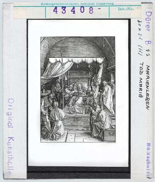 Albrecht Dürer: Marienleben, Tod Mariens, B 93