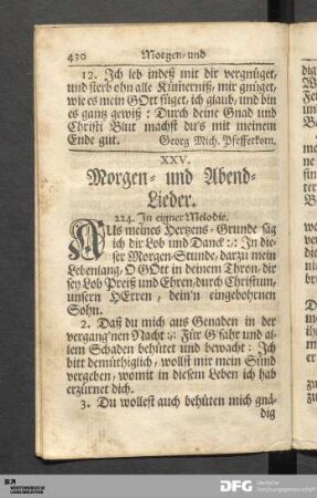Morgen- und Abend-Lieder.