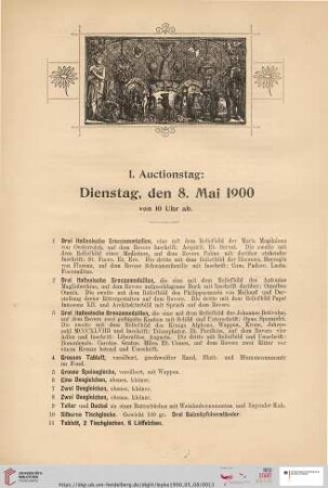 I. Auctionstag