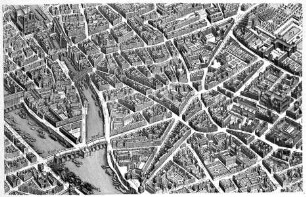 Le Plan de Paris de Louis Bretez, dit Plan de Turgot — Plan 11: De la Courtille et du boulevard du Temple au boulevard du Montparnasse