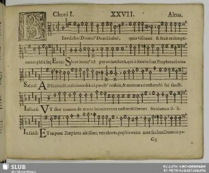 XXVII. Benedictus Dominus Deus Israel