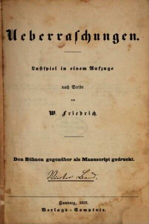 Das Theater des Auslandes. 4. 1852, H. 1