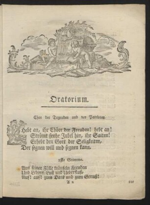 Oratorium.